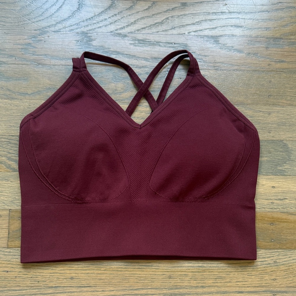 Soma Crisscross Longline Sports Bra - Wine size Medium